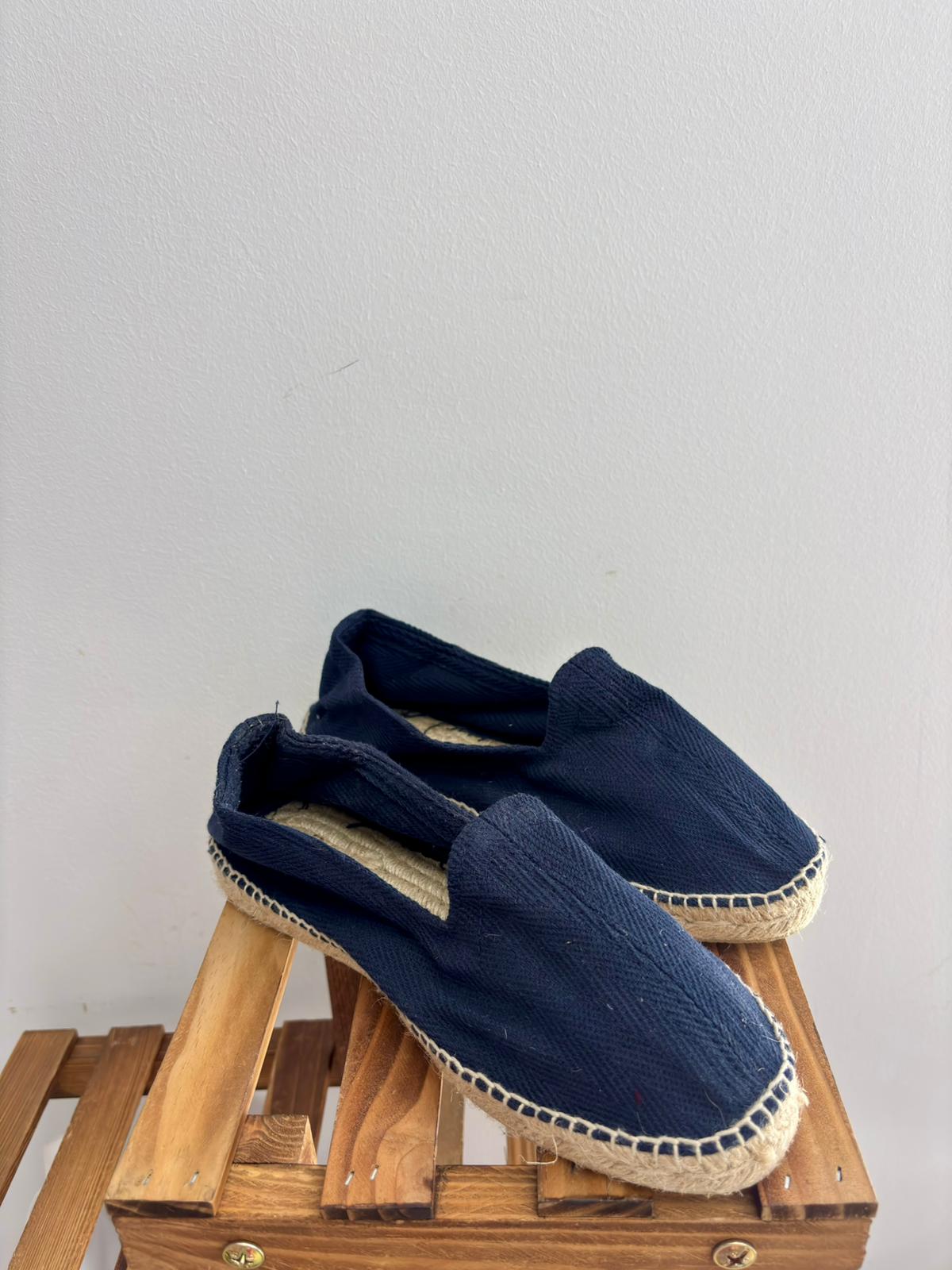 600/ZAPATILLA ESPIGAS AZUL MARINO