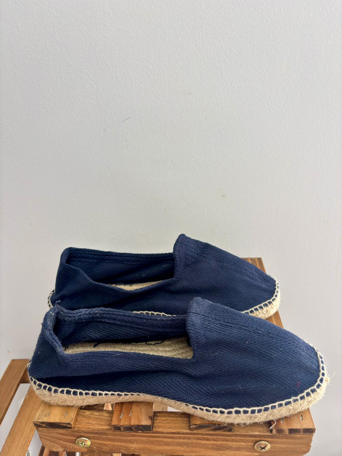 600/ZAPATILLA ESPIGAS AZUL MARINO