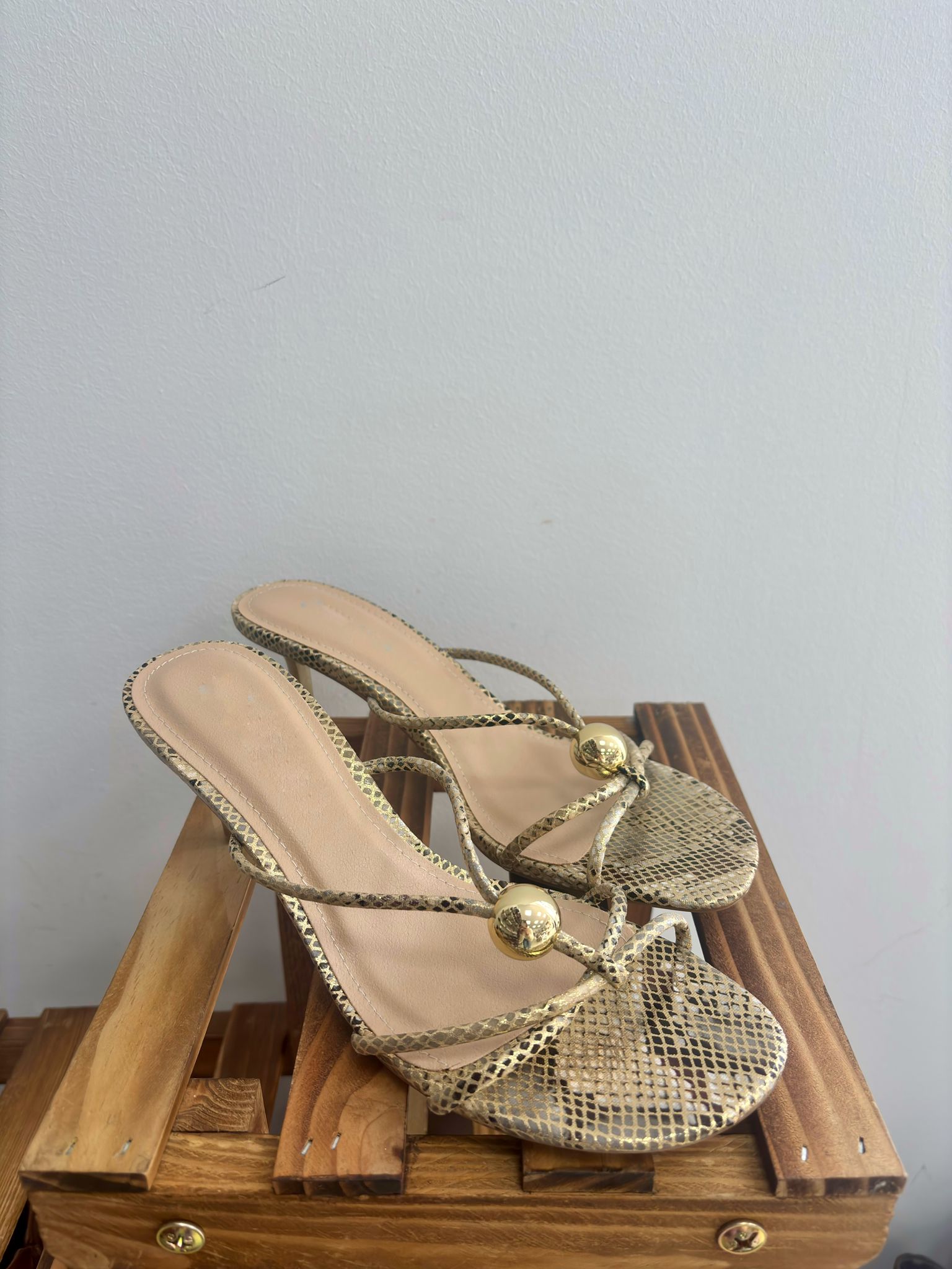 6505/SANDALIA EFECTO SERPIENTE