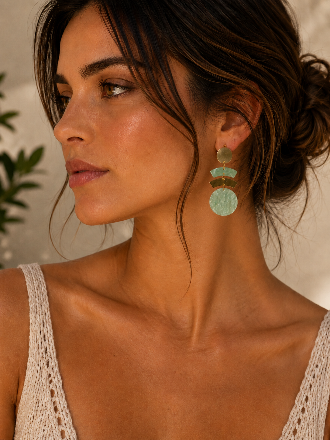 PENDIENTE MINT GLOW