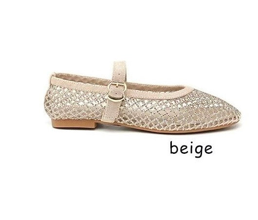 9861/MERCEDITA REJILLA BEIGE BRILLO